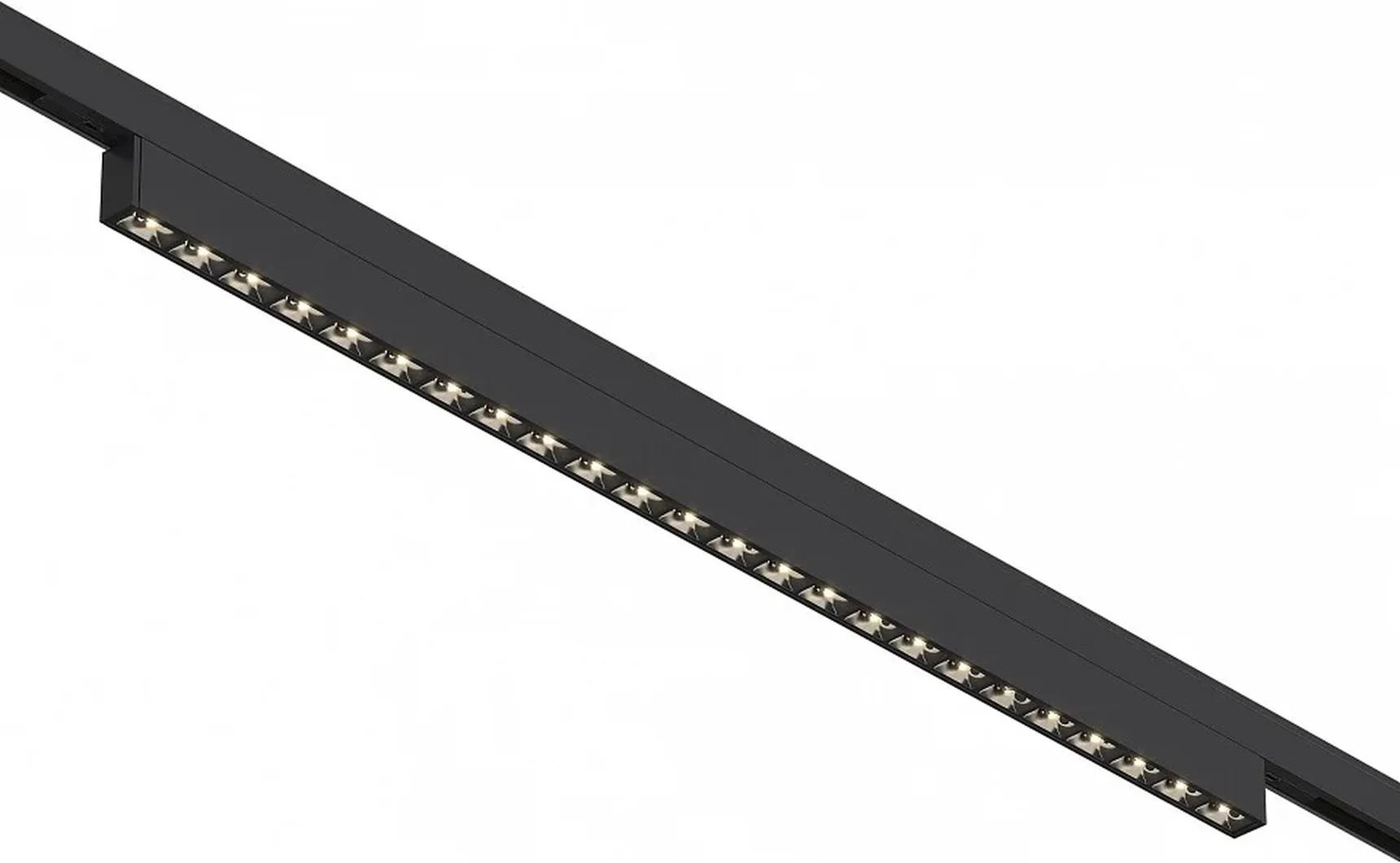 Магнитный трековый светильник Черный LED 1*20W 3000K 1 060Lm Ra>90 IP20 L387xW10xH18 24V