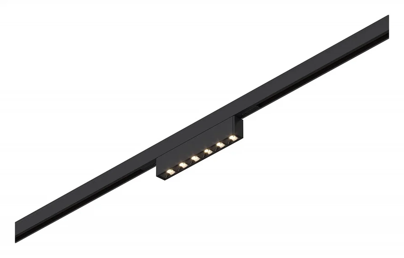 Магнитный трековый светильник Черный LED 1*5W 4000K 220Lm Ra>90 IP20 L100xW10xH18 24V
