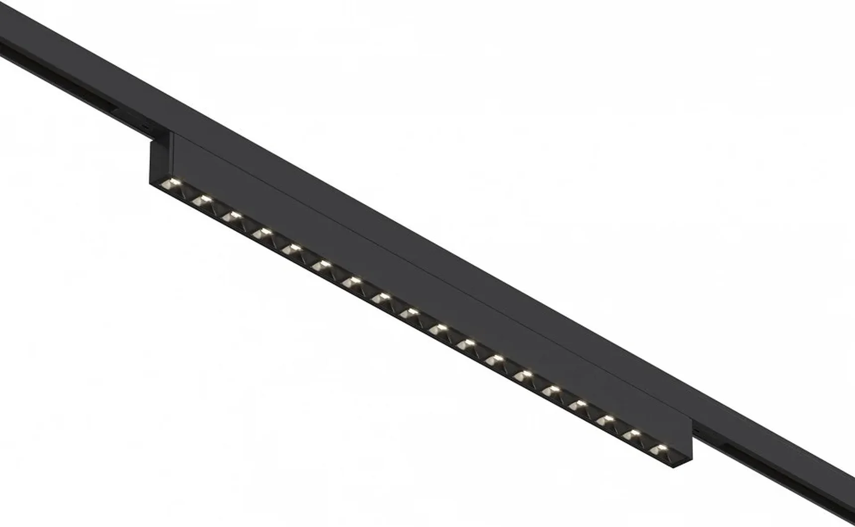 Магнитный трековый светильник Черный LED 1*15W 4000K 640Lm Ra>90 IP20 L292xW10xH18 24V