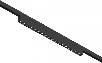 Магнитный трековый светильник Черный LED 1*15W 4000K 640Lm Ra>90 IP20 L292xW10xH18 24V