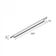 Магнитный трековый светильник Черный LED 1*20W 4000K 1 060Lm Ra>90 IP20 L387xW10xH18 24V