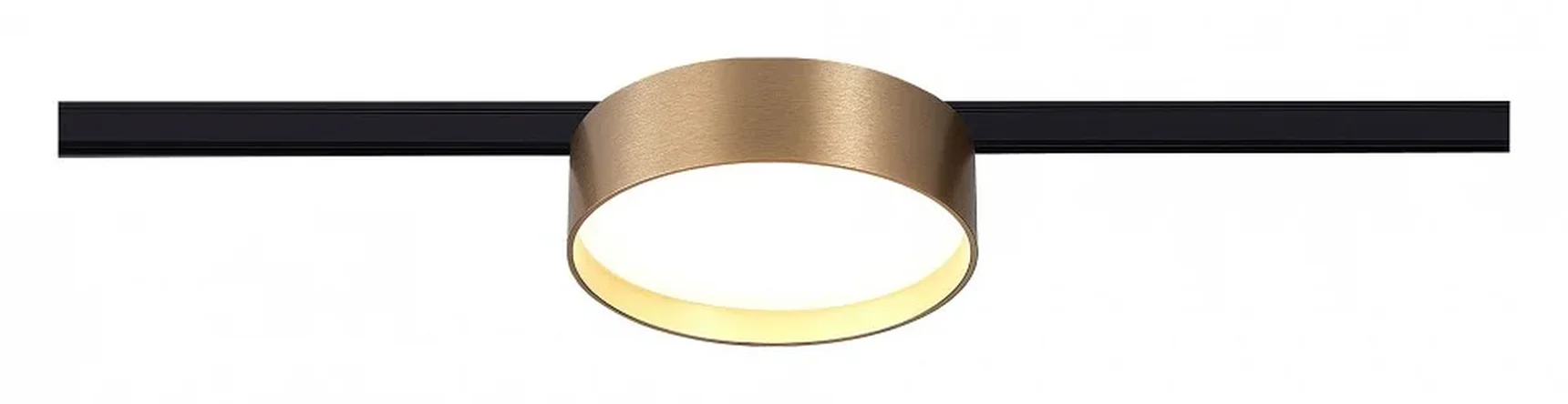 Магнитный трековый светильник Латунь LED 1*12W 4000K 500Lm Ra>80 100° IP20 D113xH34 24V