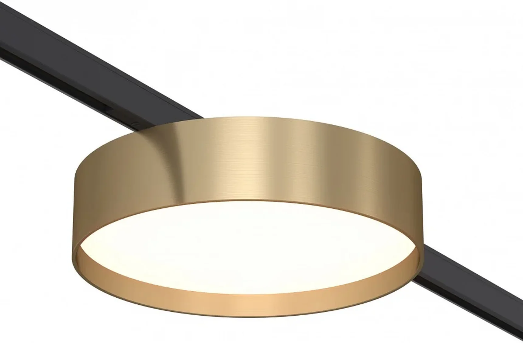 Магнитный трековый светильник Латунь LED 1*12W 4000K 500Lm Ra>80 100° IP20 D113xH34 24V