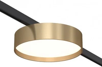 Магнитный трековый светильник Латунь LED 1*12W 4000K 500Lm Ra>80 100° IP20 D113xH34 24V