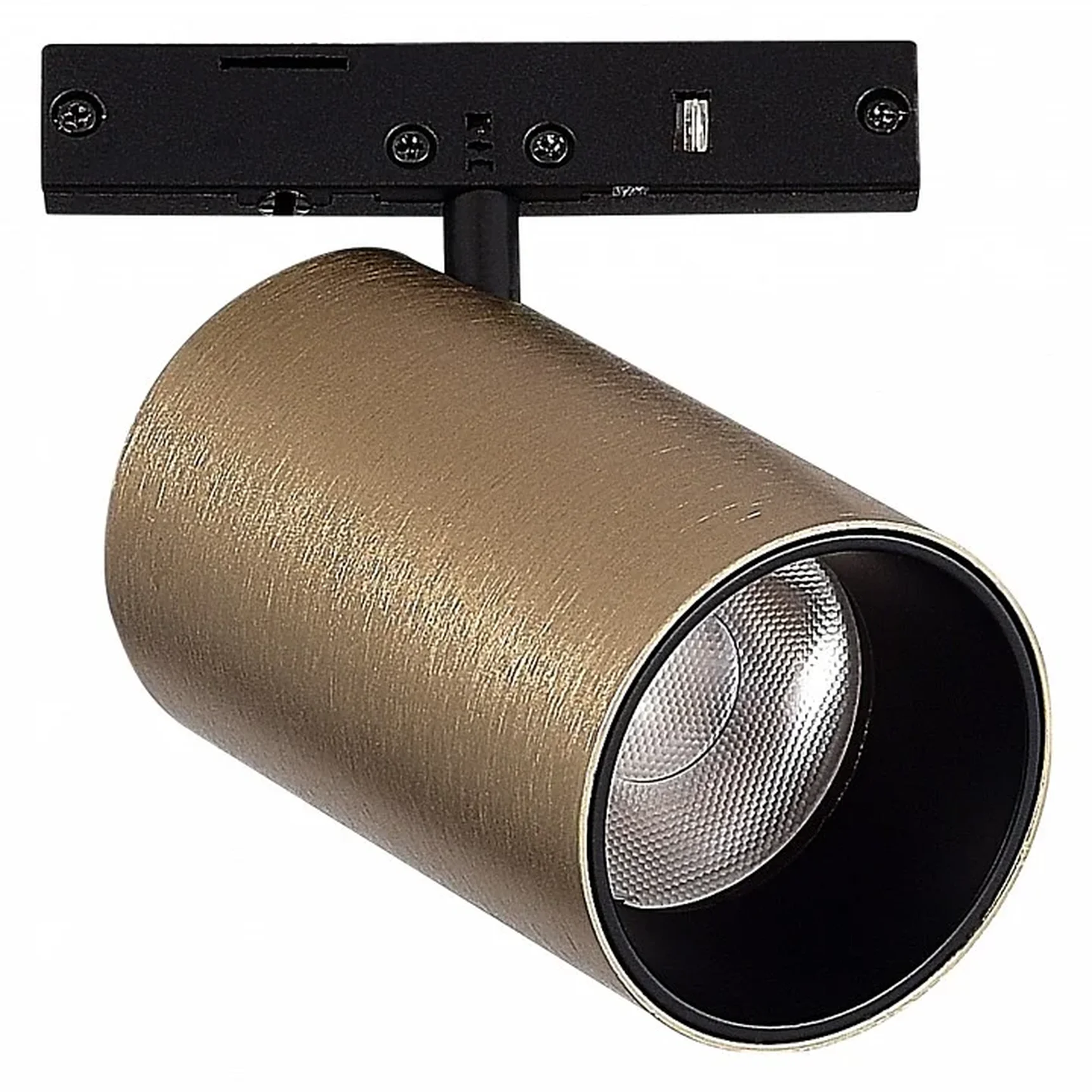 Магнитный трековый светильник Латунь LED 1*5W 3000K 340Lm Ra>90 36° IP20 D35xH58 24V