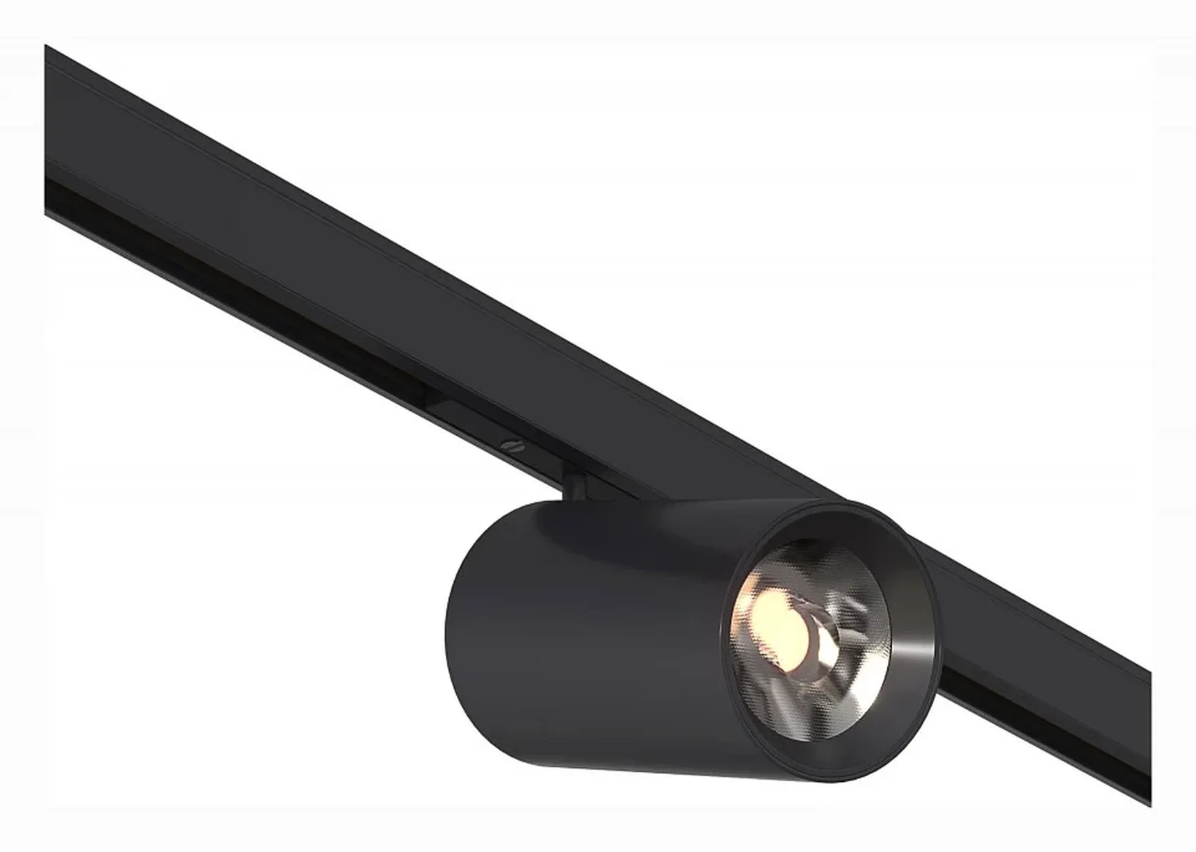 Магнитный трековый светильник Черный LED 1*5W 4000K 340Lm Ra>90 36° IP20 D35xH58 24V