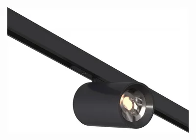 Магнитный трековый светильник Черный LED 1*5W 4000K 340Lm Ra>90 36° IP20 D35xH58 24V