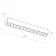 Магнитный трековый светильник Черный LED 1*12W 3000K 710Lm Ra>90 36° IP20 L230xW26xH24 48V