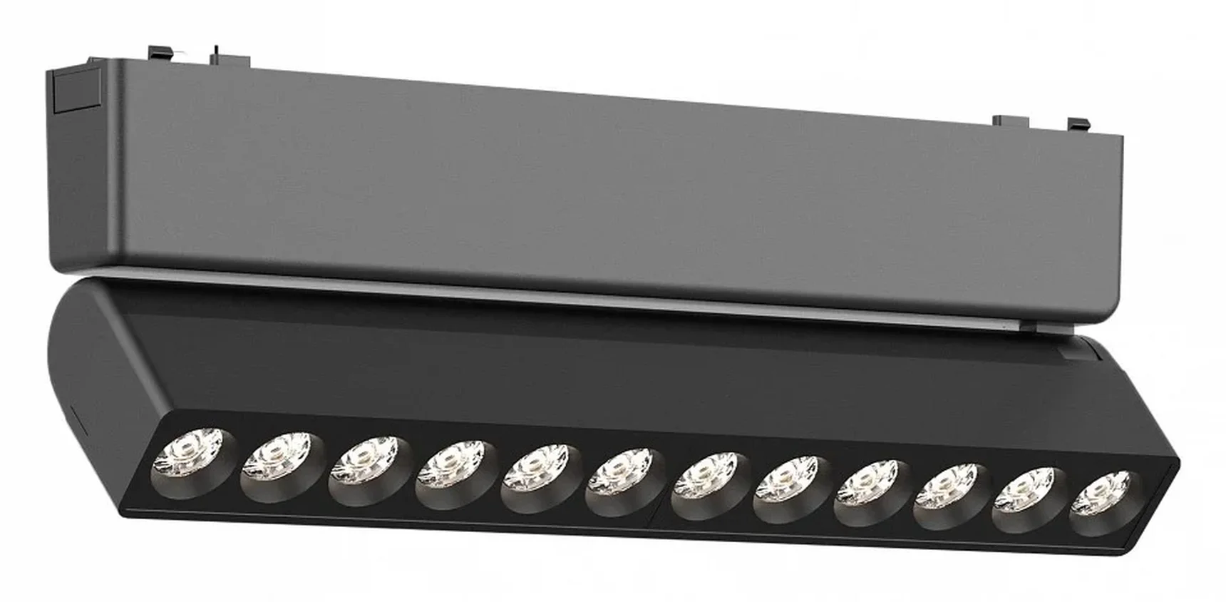 Магнитный трековый светильник Черный LED 1*12W 3000K 710Lm Ra>90 >90 IP20 L230xW26xH80 48V