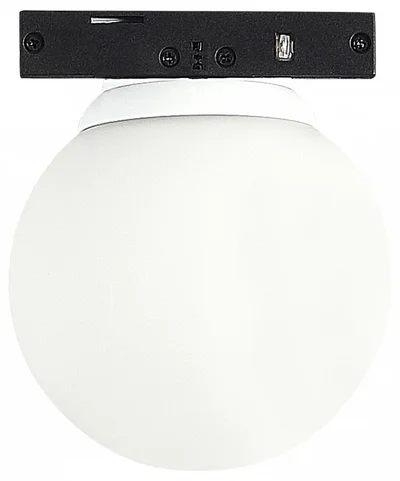 Магнитный трековый светильник Белый LED 1*3W 4000K Lm Ra>80 360° IP20 D60xH- 24V