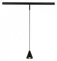 Магнитный трековый светильник Черный LED 1*5W 3000K Lm Ra>90 40° IP20 D80xH98 24V