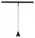 Магнитный трековый светильник Черный LED 1*5W 4000K Lm Ra>90 40° IP20 D80xH98 24V