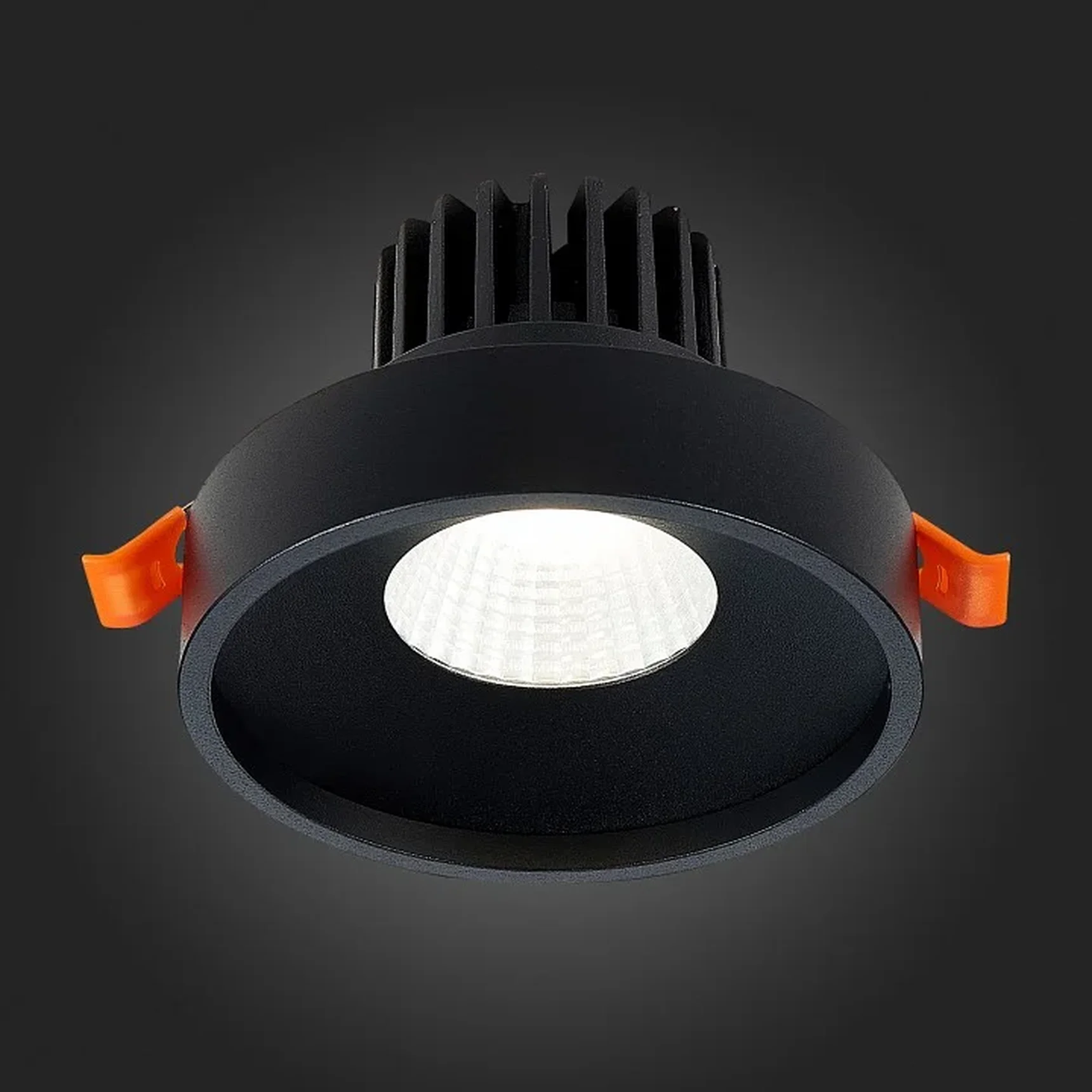 Светильник встраиваемый Черный LED 1*10W 4000K 750Lm Ra>90 38° IP20 D100xH75 170-240V