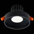Светильник встраиваемый Черный LED 1*10W 4000K 750Lm Ra>90 38° IP20 D100xH75 170-240V