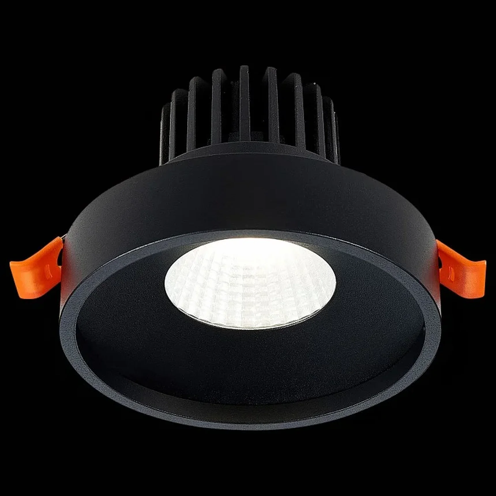 Светильник встраиваемый Черный LED 1*10W 4000K 750Lm Ra>90 38° IP20 D100xH75 170-240V