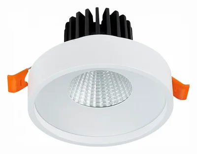Светильник встраиваемый Белый LED 1*10W 3000K 750Lm Ra>90 38° IP20 D100xH75 170-240V
