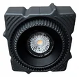 Светильник встраиваемый светодиодный в натяжной ПВХ потолок Черный LED 1*7W 3000K 560Lm Ra80 60° IP20 L102xW102x