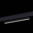Магнитный трековый светильник Черный LED 1*12W 3000K 700Lm Ra>90 120° IP20 L405xW22,5xH92 48V