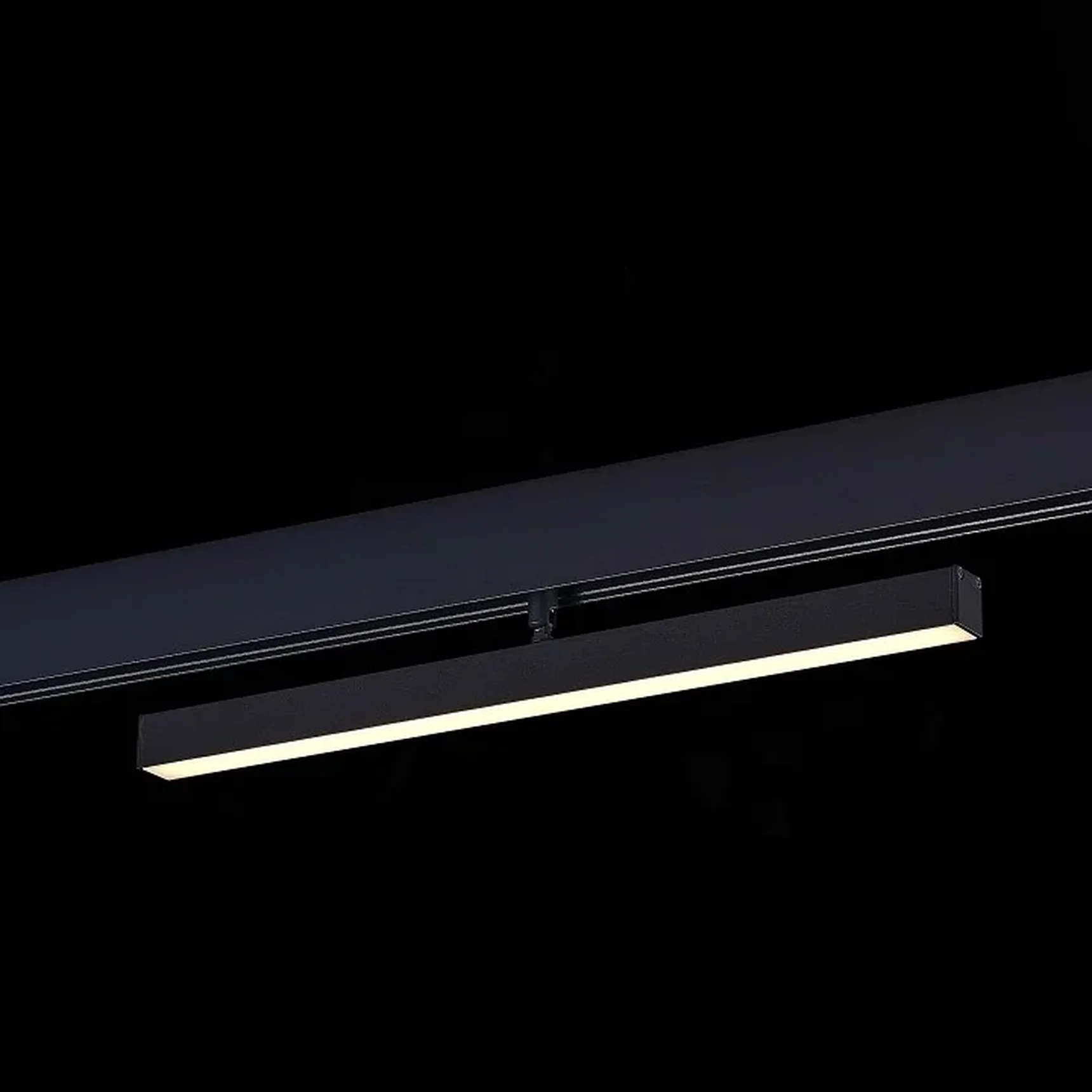Магнитный трековый светильник Черный LED 1*12W 3000K 700Lm Ra>90 120° IP20 L405xW22,5xH92 48V