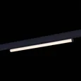 Магнитный трековый светильник Черный LED 1*10W 3000K 1 200Lm Ra>90 120° IP20 L604xW28xH80 48V