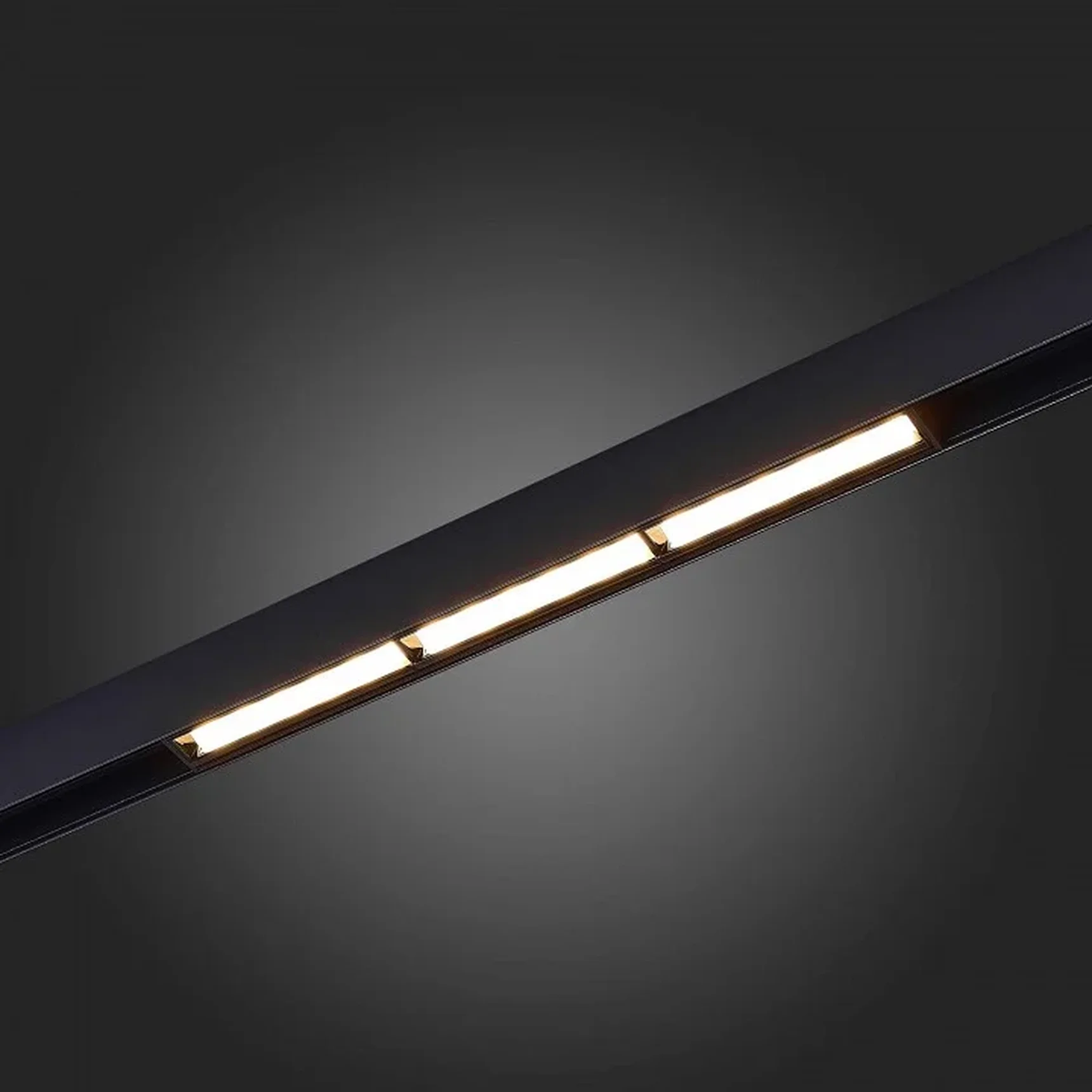 Магнитный трековый светильник Черный LED 1*18W 3000K 1 000Lm Ra>90 120° IP20 L330xW22xH46 48V