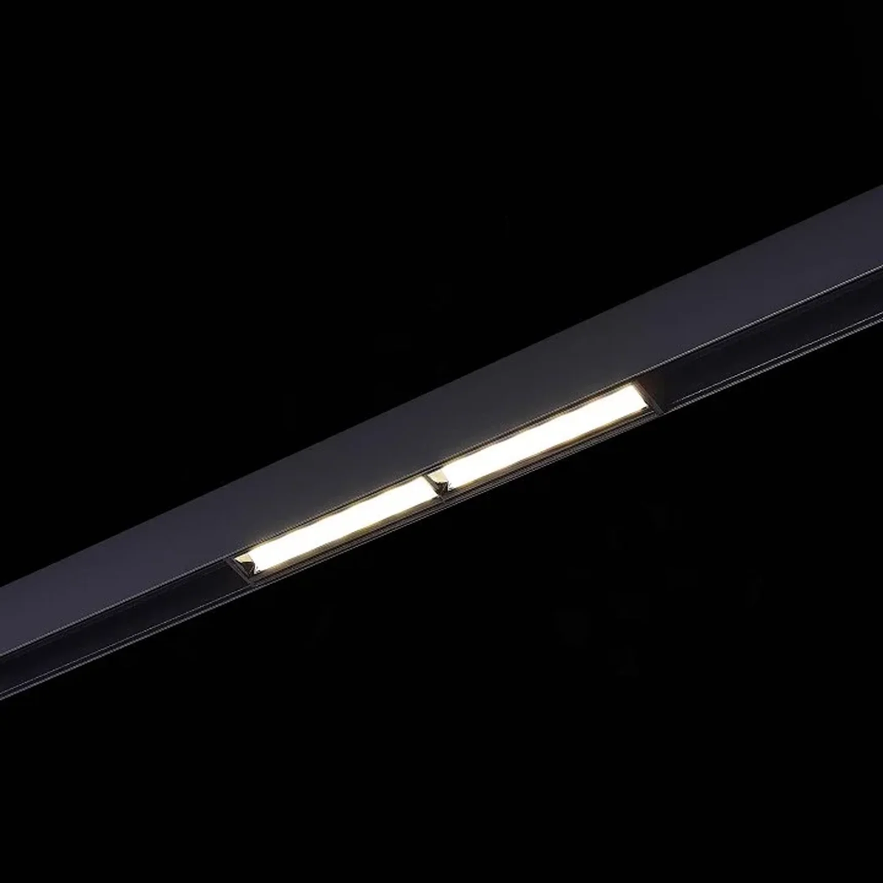 Магнитный трековый светильник Черный LED 1*12W 4000K 750Lm Ra>90 120° IP20 L220xW22xH46 48V