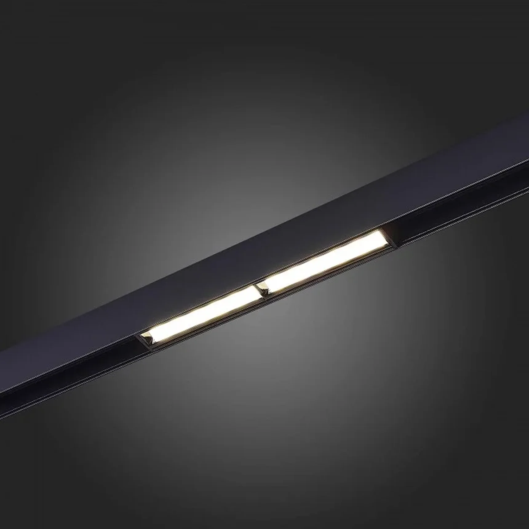 Магнитный трековый светильник Черный LED 1*12W 4000K 750Lm Ra>90 120° IP20 L220xW22xH46 48V