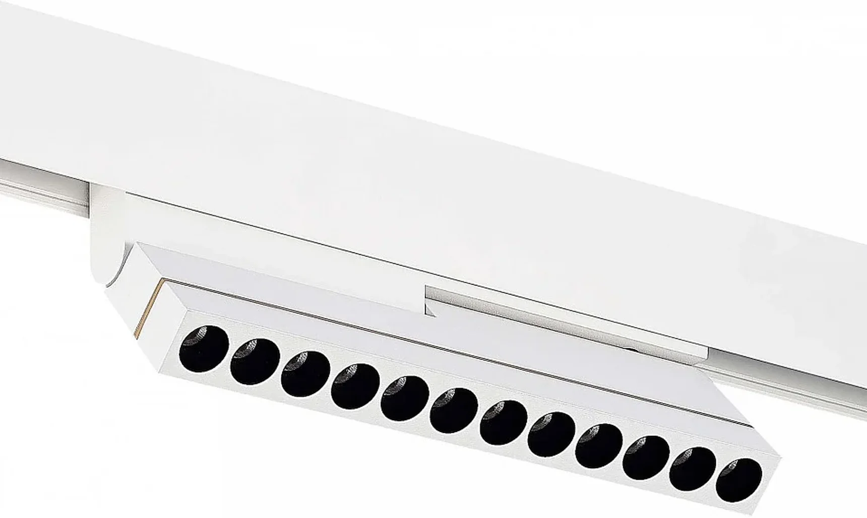 Магнитный трековый светильник Белый LED 1*12W 3000K 450Lm Ra>90 36° IP20 L220xW22xH117 48V