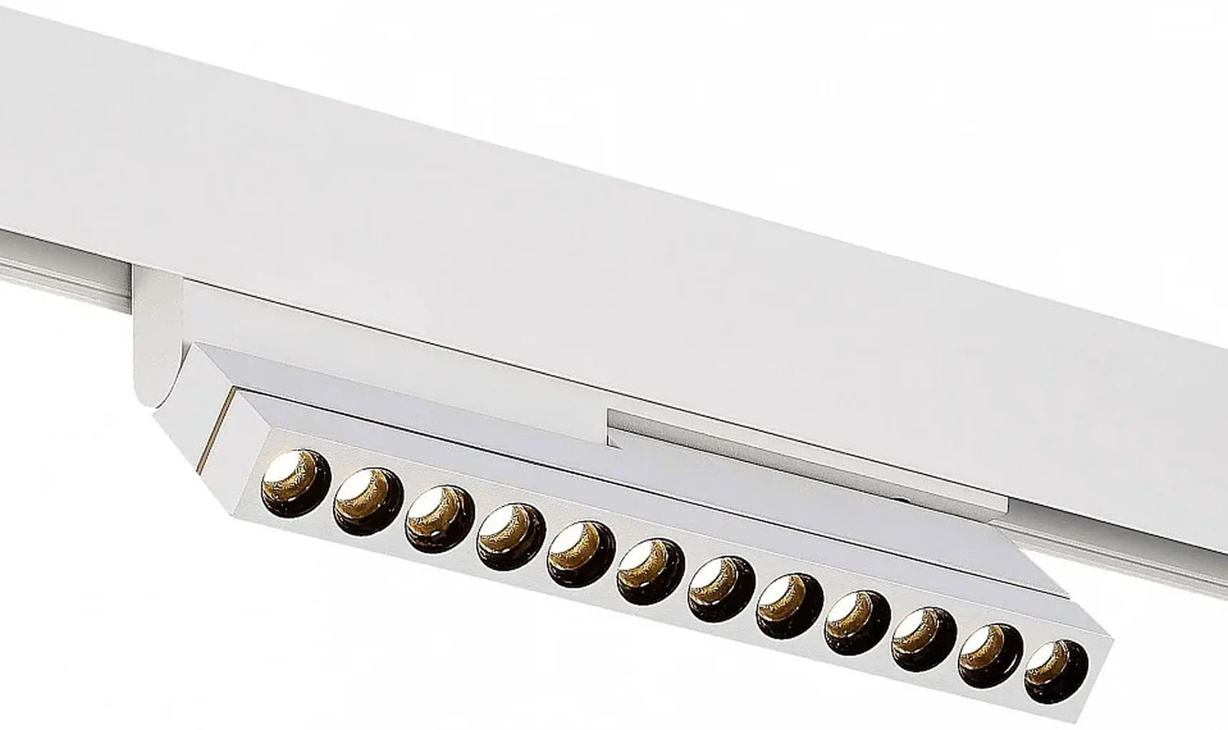 Магнитный трековый светильник Белый LED 1*12W 3000K 450Lm Ra>90 36° IP20 L220xW22xH117 48V