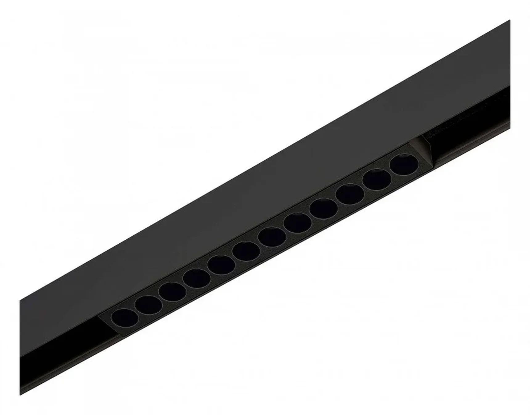 Магнитный трековый светильник Черный LED 1*12W 4000K 550Lm Ra>90 36° IP20 L220xW22xH44 48V