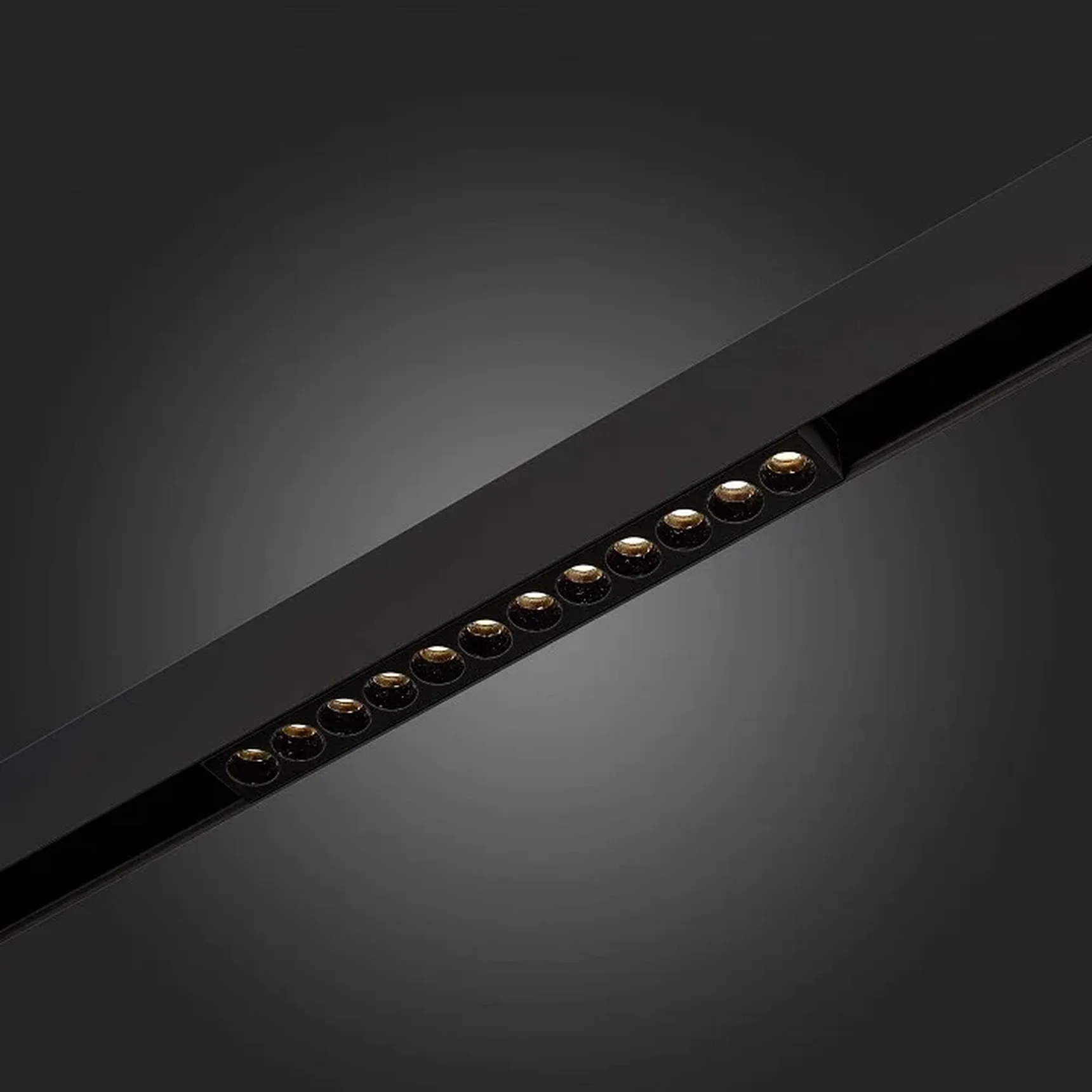 Магнитный трековый светильник Черный LED 1*12W 4000K 550Lm Ra>90 36° IP20 L220xW22xH44 48V