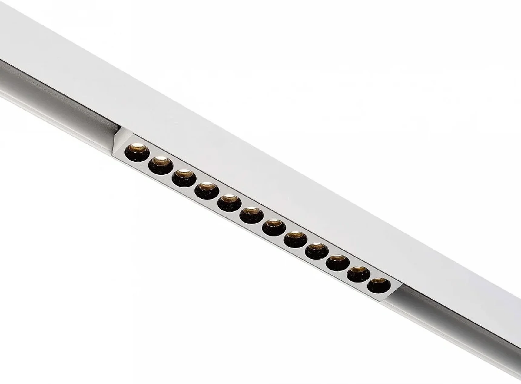 Магнитный трековый светильник Белый LED 1*12W 3000K 450Lm Ra>90 36° IP20 L220xW22xH44 48V