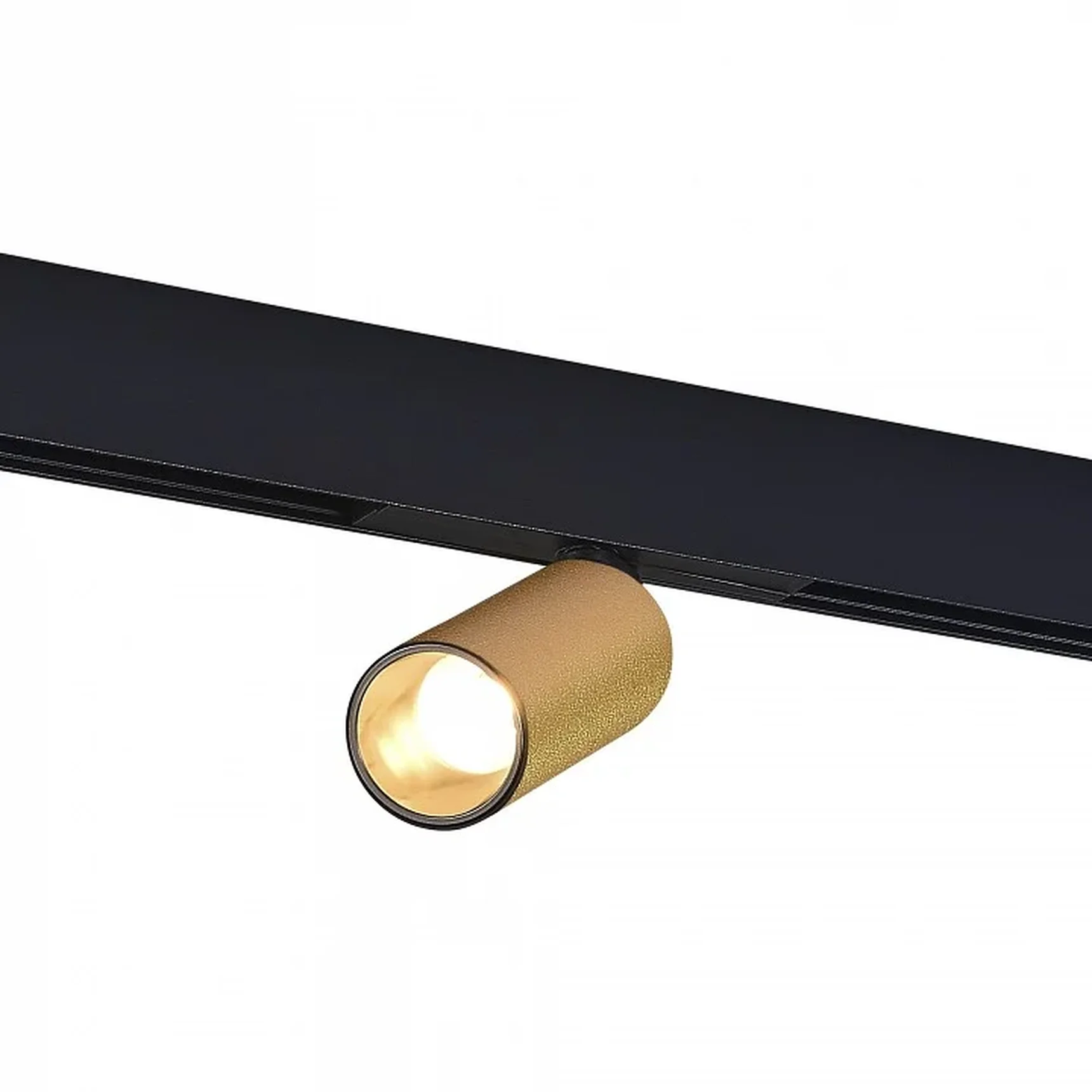 Магнитный трековый светильник Золотистый LED 1*12W 4000K 700Lm Ra>90 IP20 D50xH173 48V