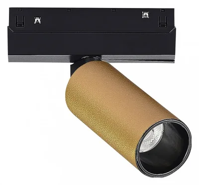 Магнитный трековый светильник Золотистый LED 1*12W 4000K 700Lm Ra>90 IP20 D50xH173 48V