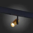 Магнитный трековый светильник Золотистый LED 1*8W 3000K 550Lm Ra>90 36° IP20 D42xH135 48V