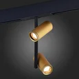 Магнитный трековый светильник Золотистый LED 1*16W 3000K 1 100Lm Ra>90 36° IP20 D45xH240 48V