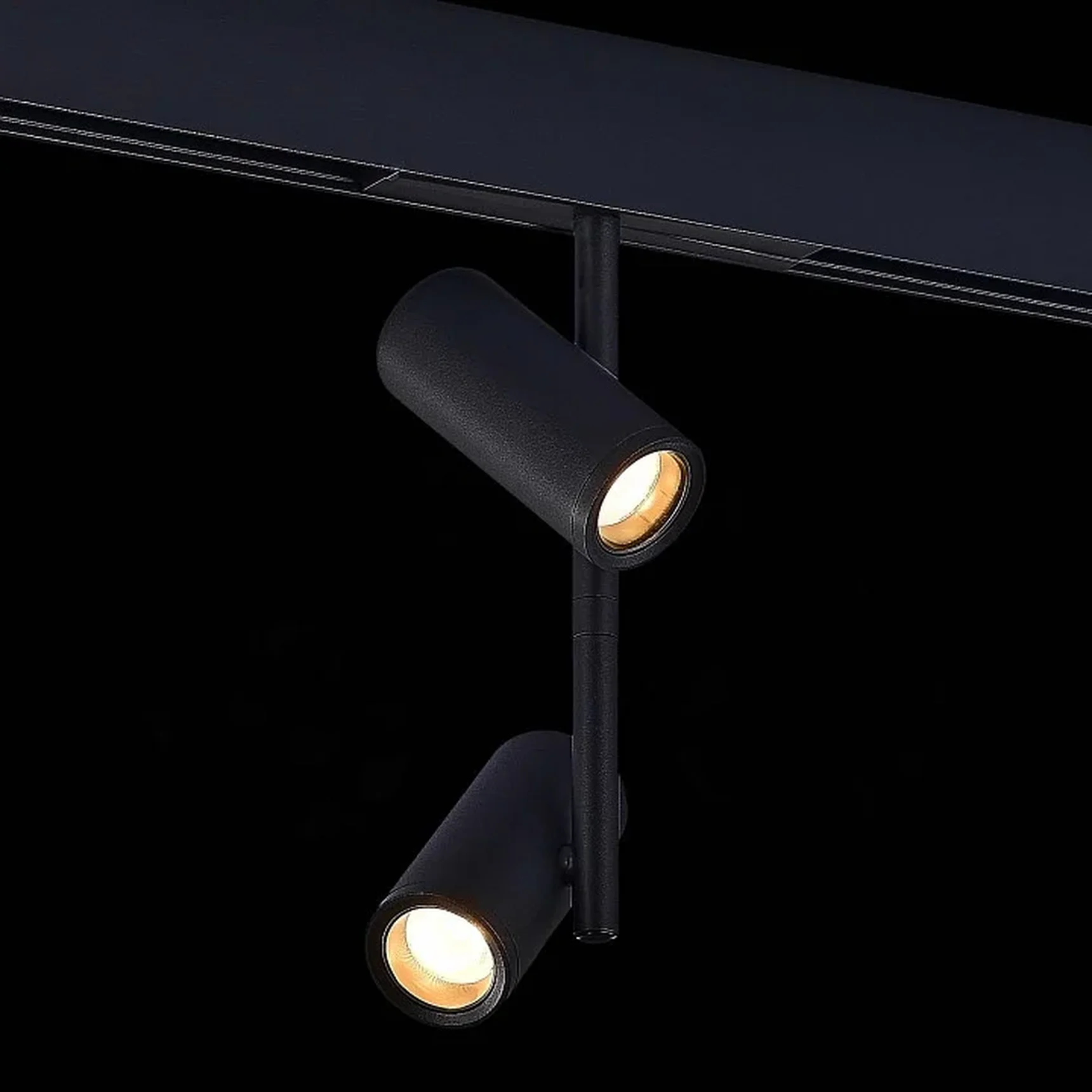 Магнитный трековый светильник Черный LED 1*16W 3000K 950Lm Ra>90 36° IP20 D45xH240 48V