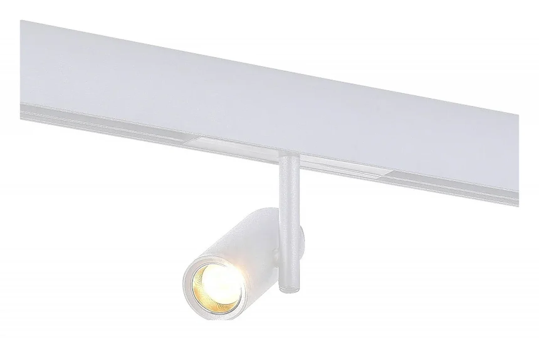 Магнитный трековый светильник Белый LED 1*8W 3000K 550Lm Ra>90 36° IP20 D42xH135 48V