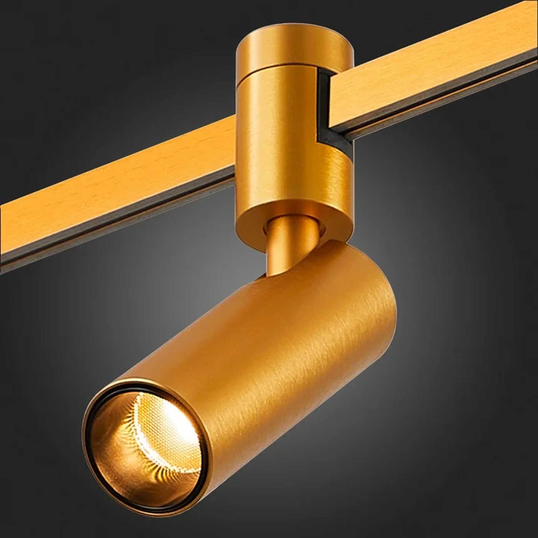 Магнитный трековый светильник FARM Золотистый LED 1*5W 3000K 350Lm Ra90 60 IP20 D35xH100 24V