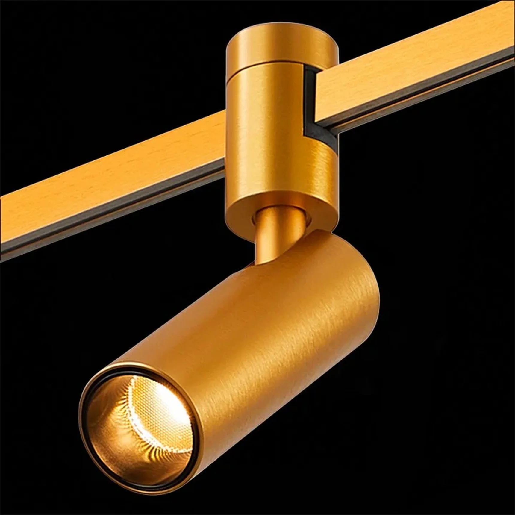Магнитный трековый светильник FARM Золотистый LED 1*5W 3000K 350Lm Ra90 60 IP20 D35xH100 24V