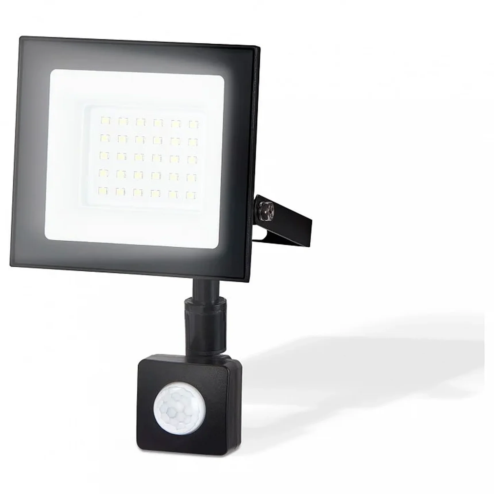 Прожектор светодиодный с датчиком движения ST8113 BK черный IP65 LED 6500K 30W 134*116*26