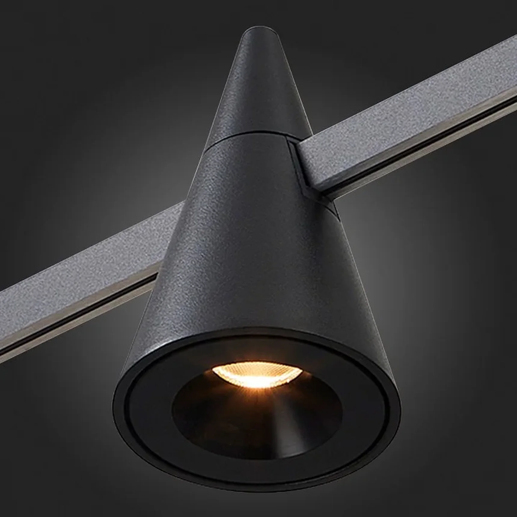 Магнитный трековый светильник FARM Черный LED 1*5W 3000K 325Lm Ra90 60 IP20 D70xH115 24V