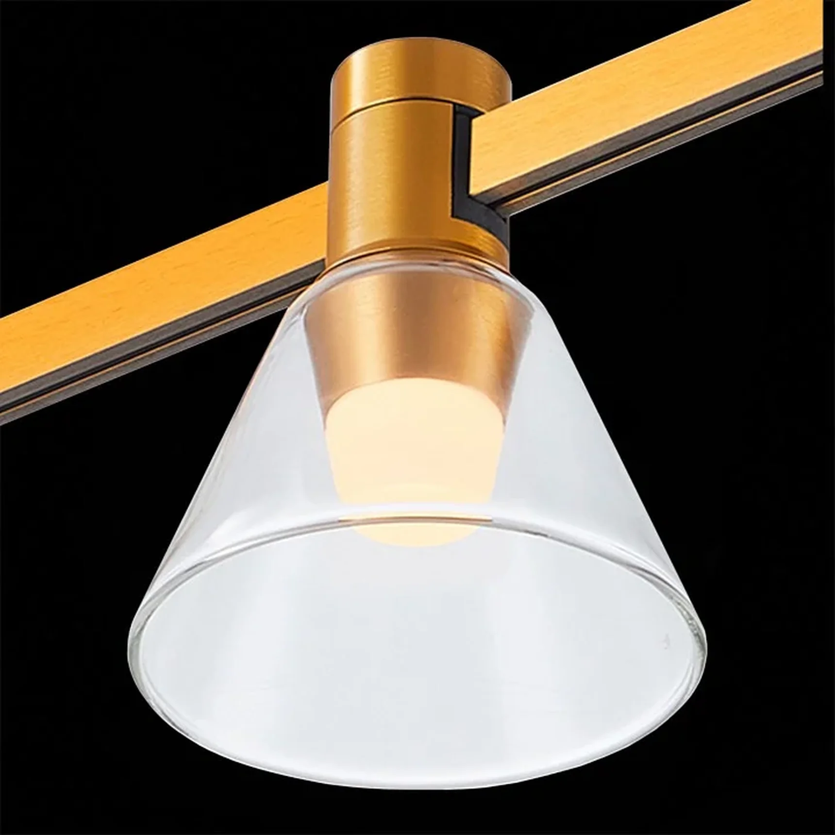 Магнитный трековый светильник FARM Золотистый LED 1*3W 3000K 89Lm Ra90 120 IP20 D90xH102 24V