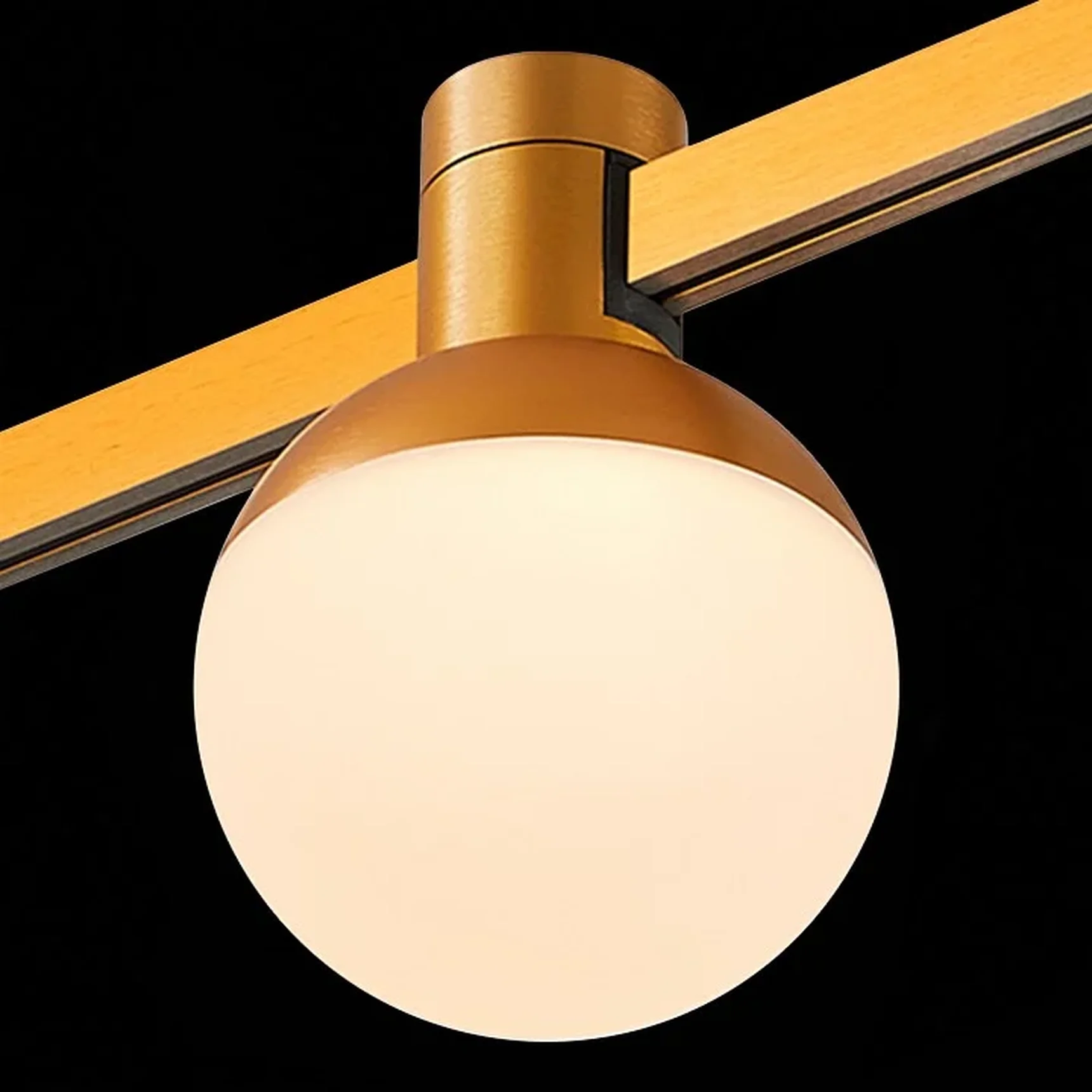 Магнитный трековый светильник FARM Золотистый LED 1*5W 3000K 89Lm Ra90 120 IP20 D75xH109 24V