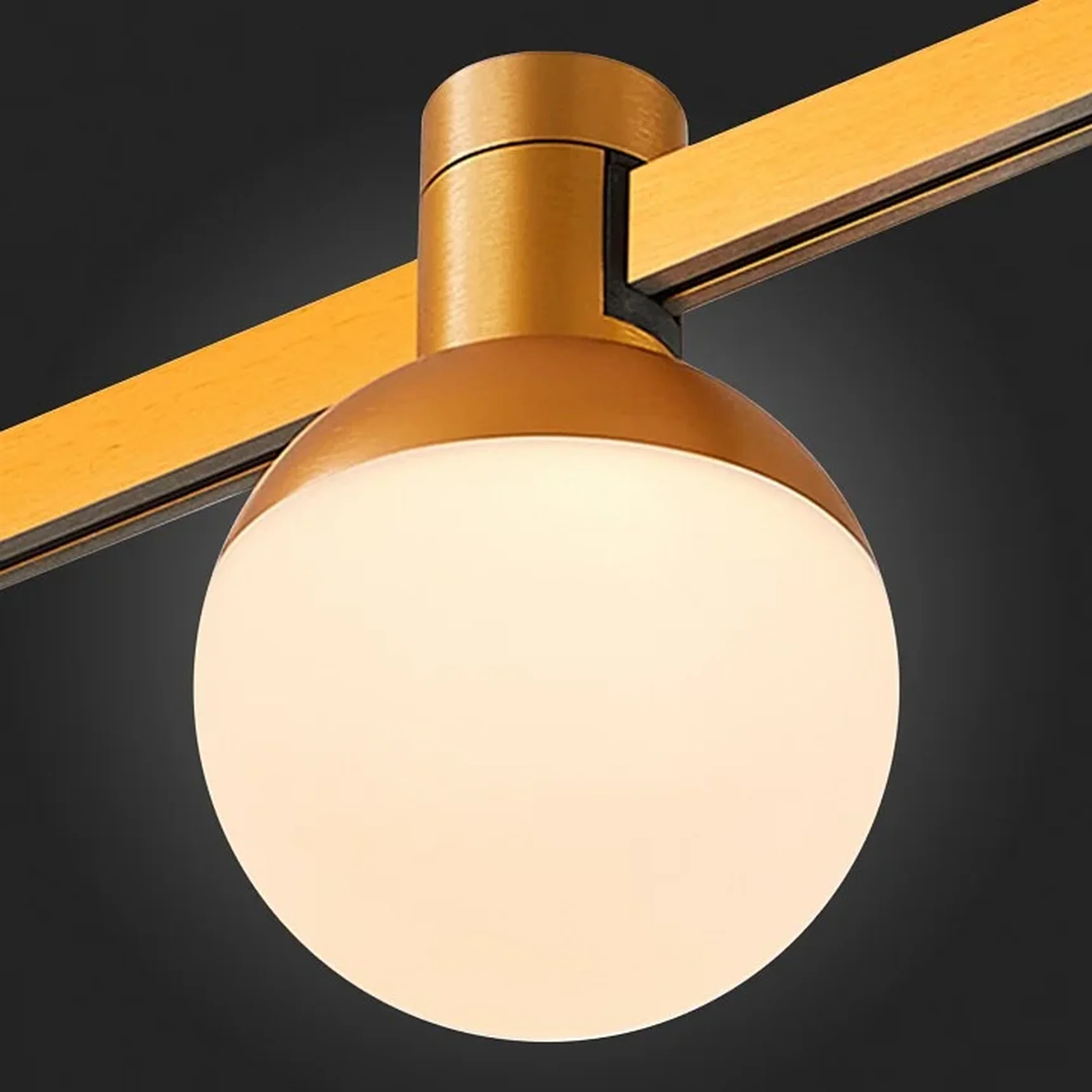 Магнитный трековый светильник FARM Золотистый LED 1*5W 3000K 89Lm Ra90 120 IP20 D75xH109 24V