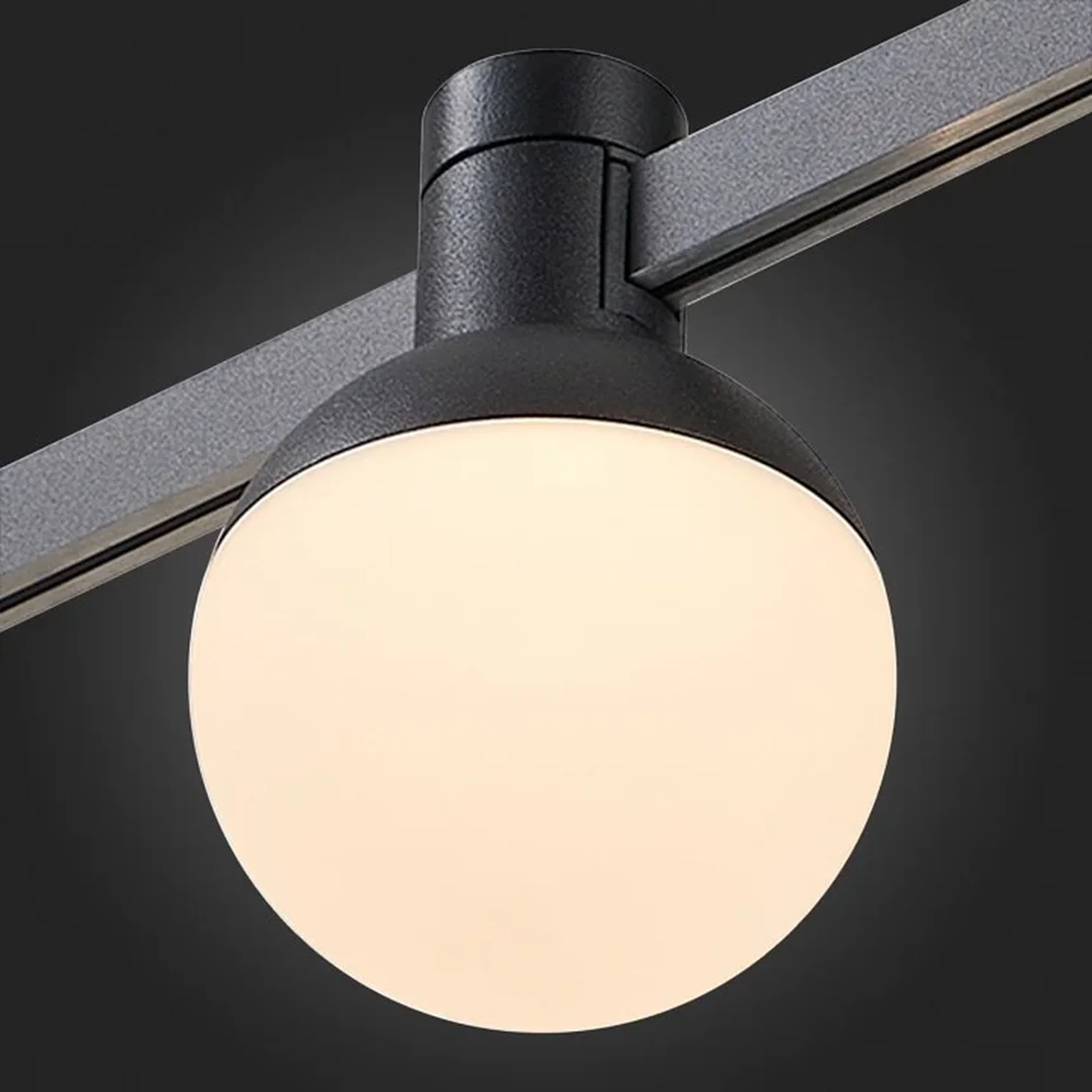 Магнитный трековый светильник FARM Черный LED 1*5W 3000K 78Lm Ra90 120 IP20 D75xH109 24V