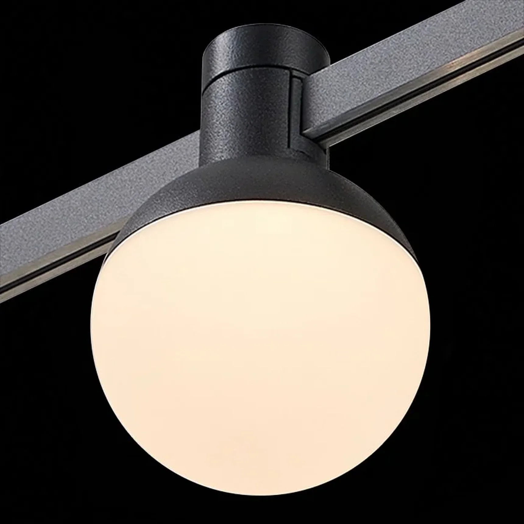 Магнитный трековый светильник FARM Черный LED 1*5W 3000K 78Lm Ra90 120 IP20 D75xH109 24V