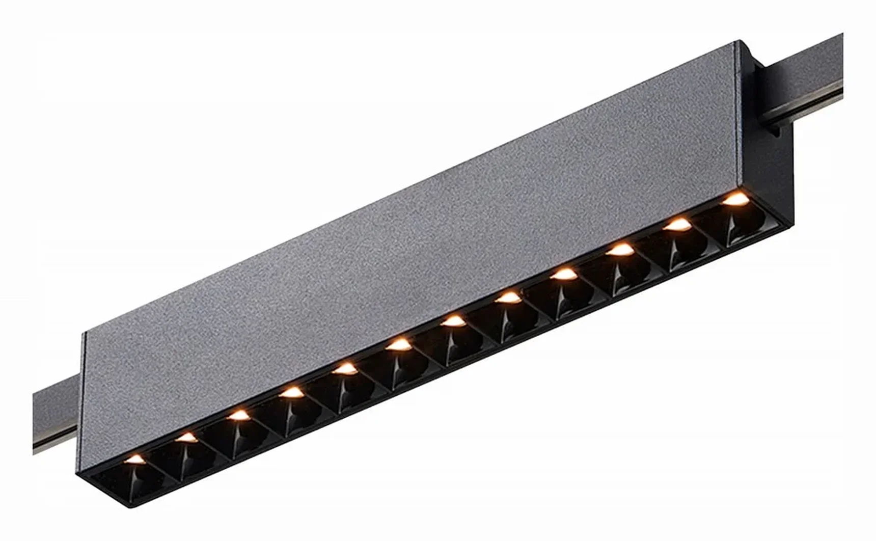 Магнитный трековый светильник FARM Черный LED 1*12W 3000K 609Lm Ra90 40 IP20 L232xW24xH48,5 24V