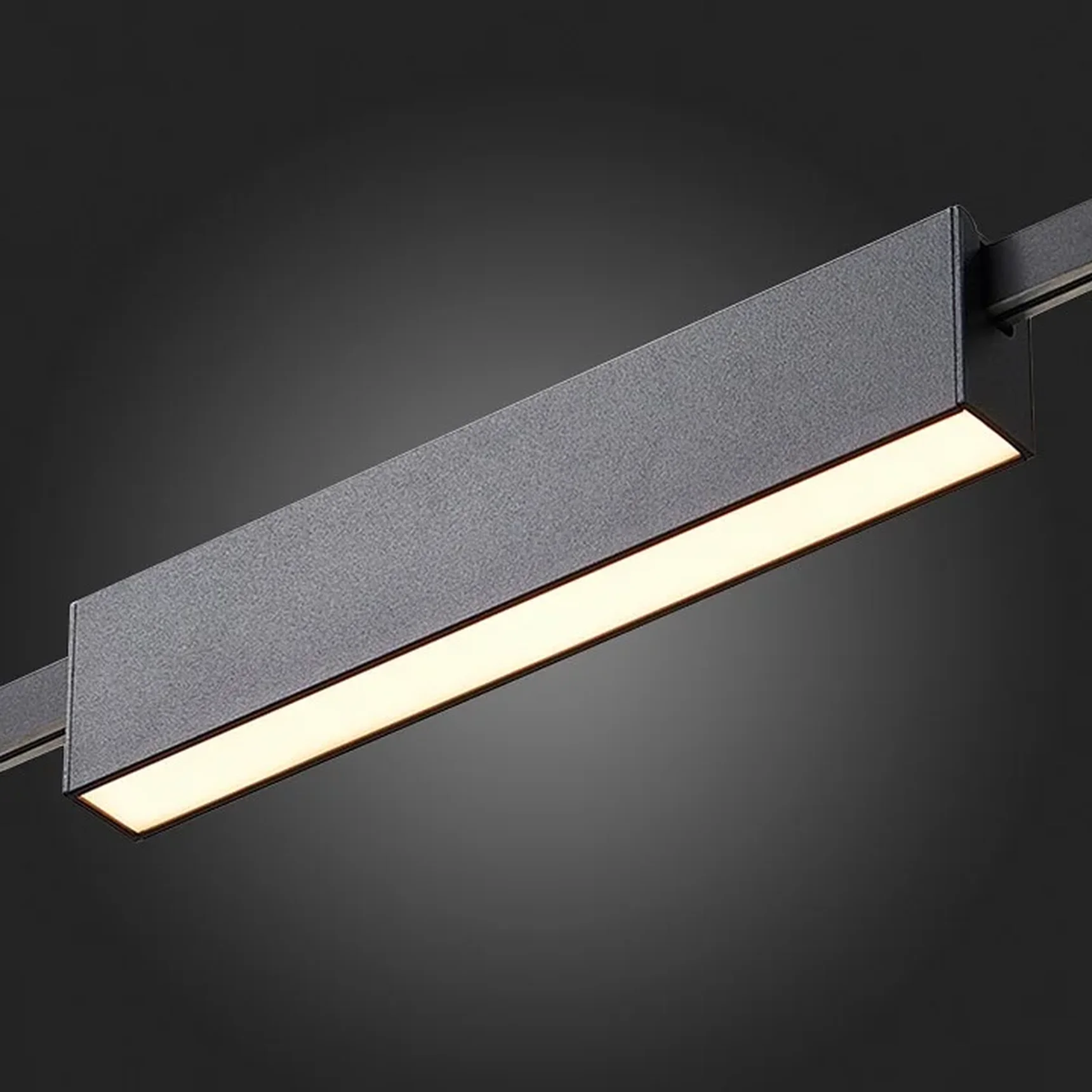 Магнитный трековый светильник FARM Черный LED 1*12W 3000K 576Lm Ra90 120 IP20 L232xW24xH48,5 24V
