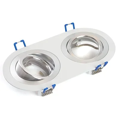 Светильник потолочный встраиваемый, DL2812 MR16 50W G5.3 "прямоугольник", черный, 48461